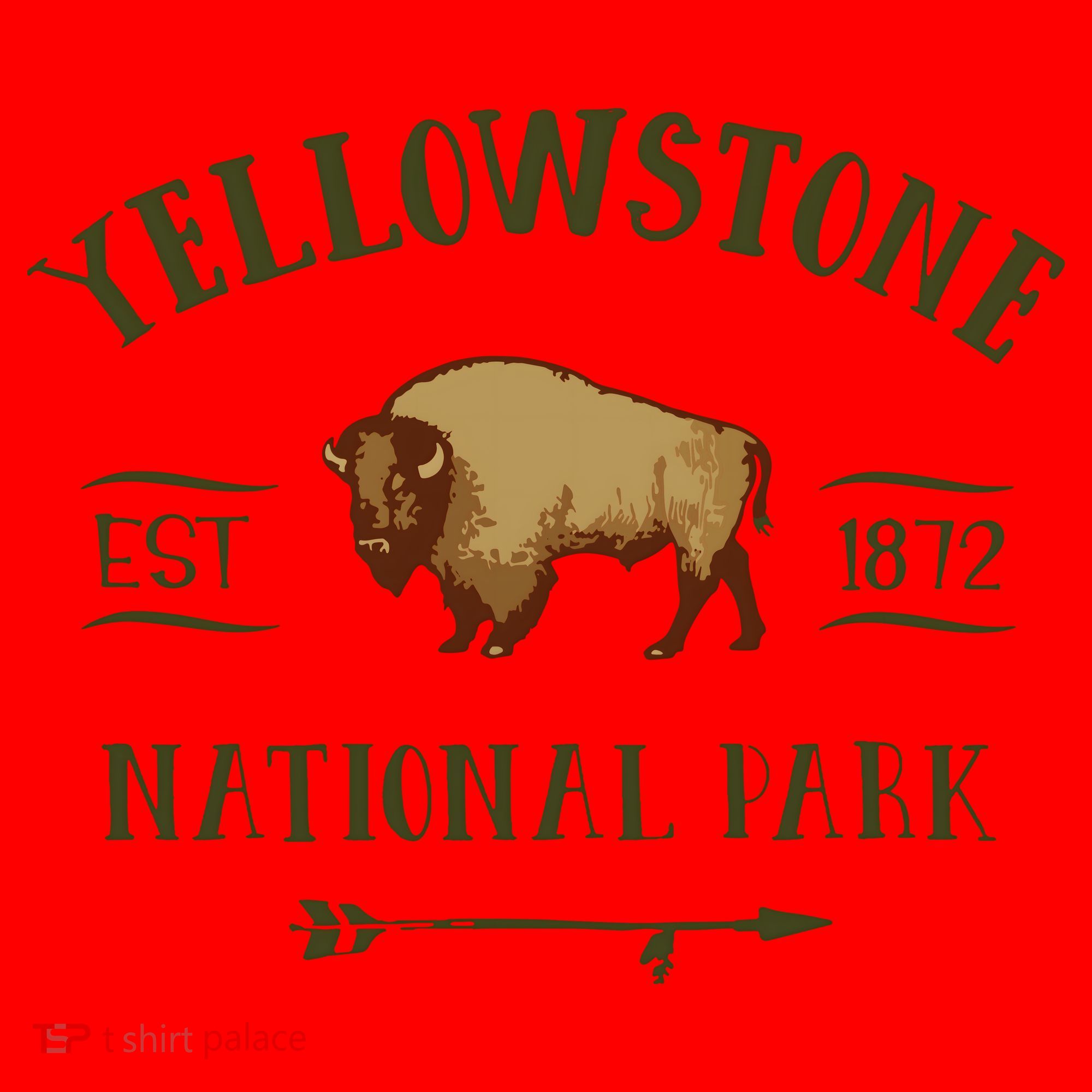 YELLOWSTONE NATIONAL PARK Bison Buffalo Men Women Souvenir Santa Hat