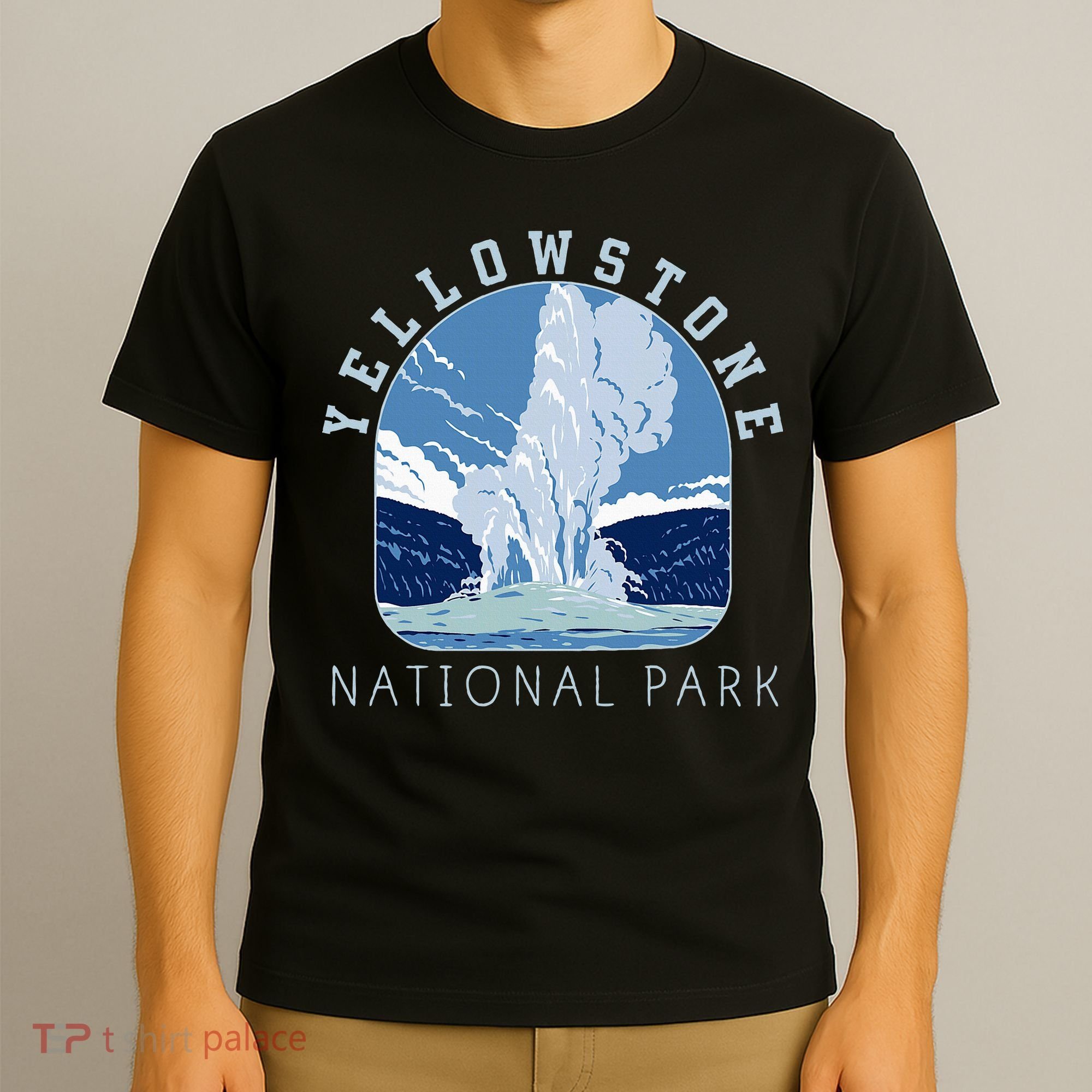 Yellowstone National Park Retro Vintage Old Faithful T-Shirt