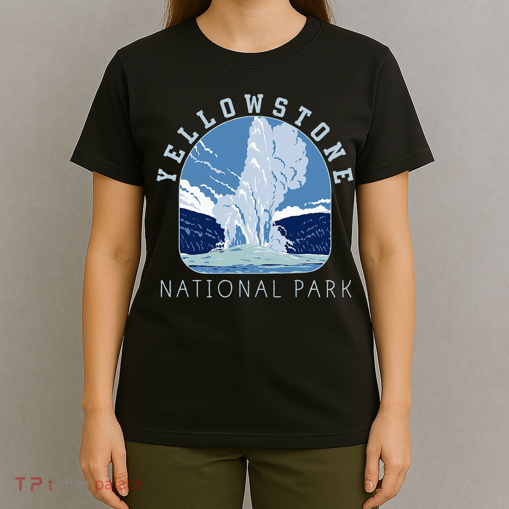 Yellowstone National Park Retro Vintage Old Faithful T-Shirt