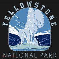 Yellowstone National Park Retro Vintage Old Faithful T-Shirt thumb 7