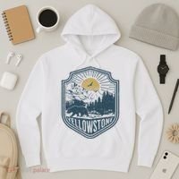 Yellowstone National Park Bear Nature Hiking Outdoors Hoodie thumb 3
