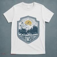 Yellowstone National Park Bear Nature Hiking Outdoors T-Shirt thumb 5