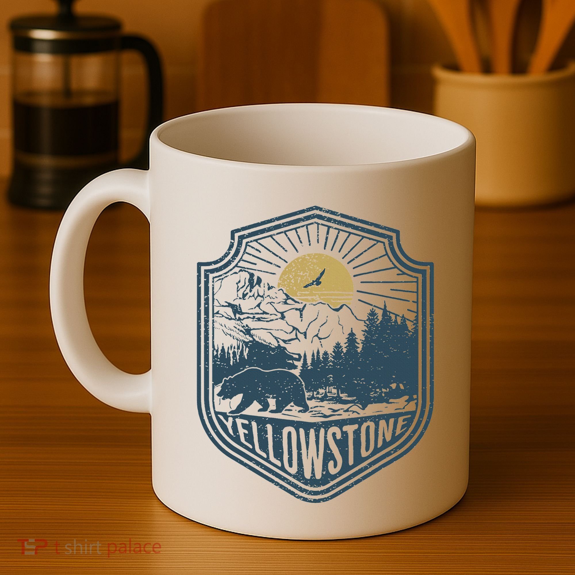 Yellowstone National Park Bear Nature Hiking Outdoors Coffee Mug