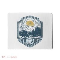 Yellowstone National Park Bear Nature Hiking Outdoors Mousepad thumb 0