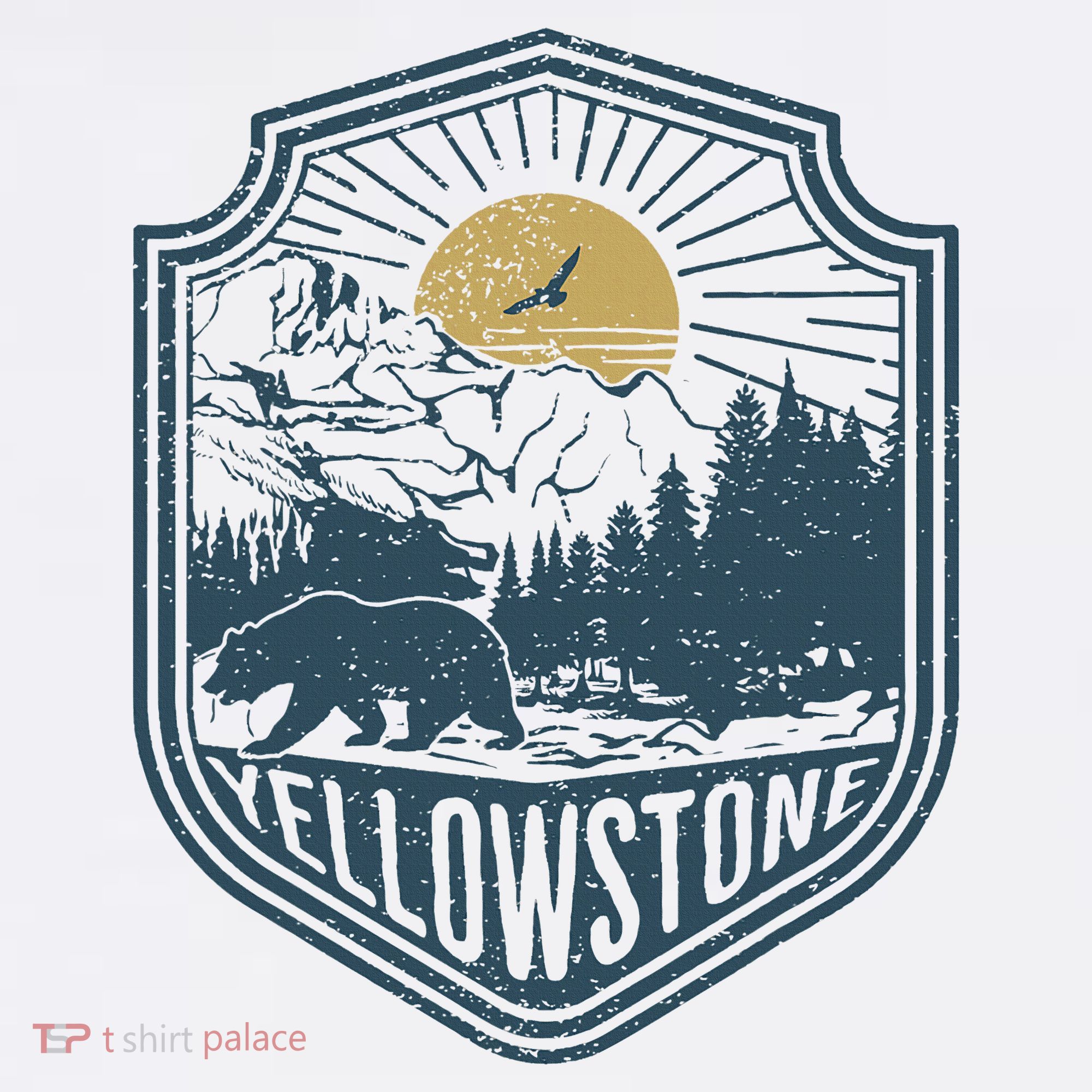 Yellowstone National Park Bear Nature Hiking Outdoors Mousepad