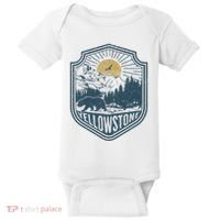 Yellowstone National Park Bear Nature Hiking Outdoors Baby Bodysuit thumb 0