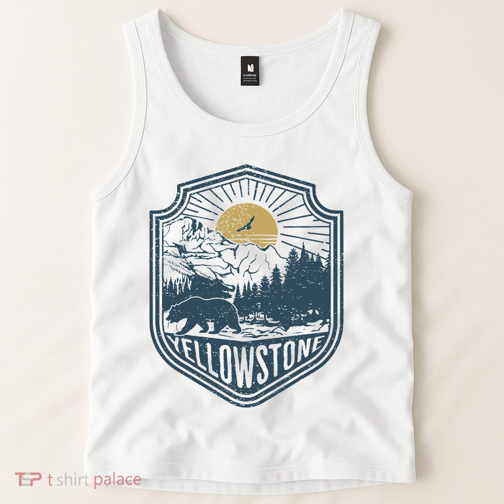 Yellowstone National Park Bear Nature Hiking Outdoors Tank Top