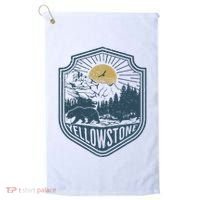 Yellowstone National Park Bear Nature Hiking Outdoors Golf Towel thumb 0