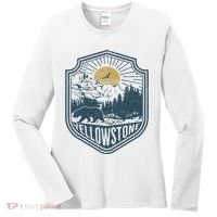 Yellowstone National Park Bear Nature Hiking Outdoors Women's Long Sleeve Shirt thumb 0