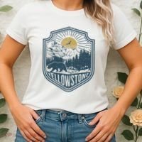 Yellowstone National Park Bear Nature Hiking Outdoors Women's T-Shirt thumb 2