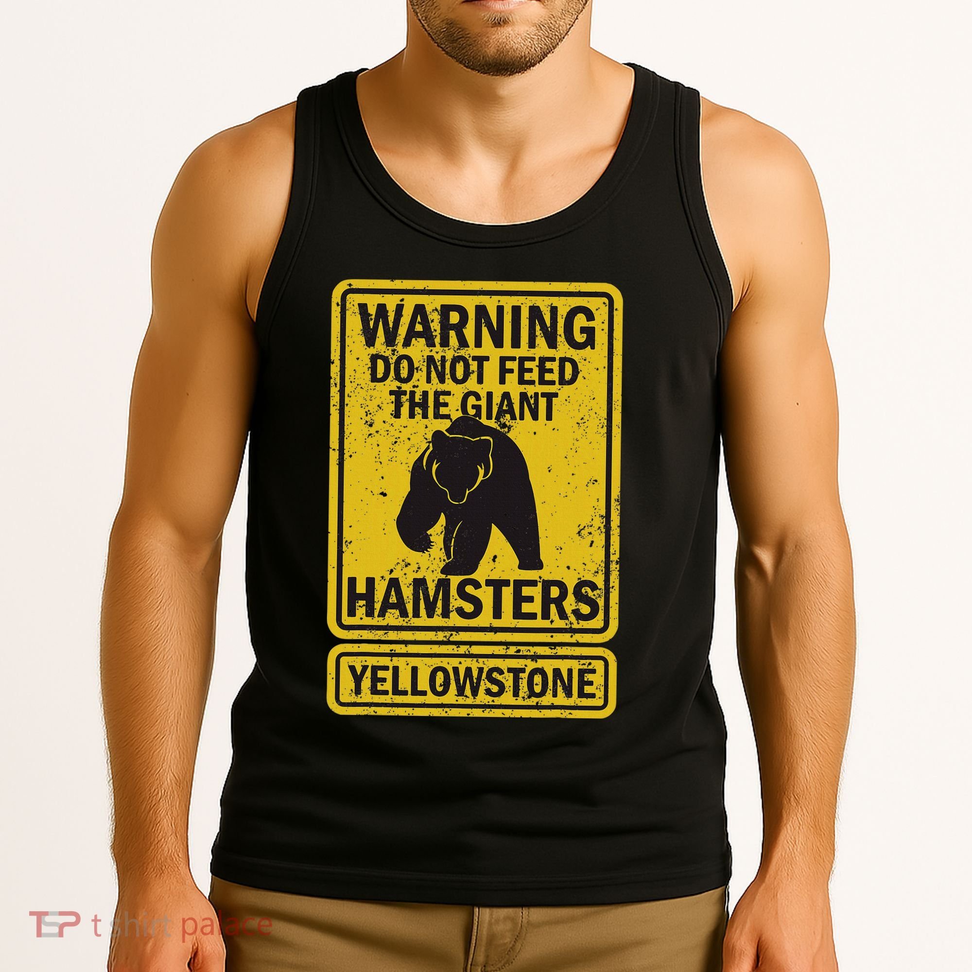 Yellowstone National Park Grizzly Brown Bear Souvenir Tank Top