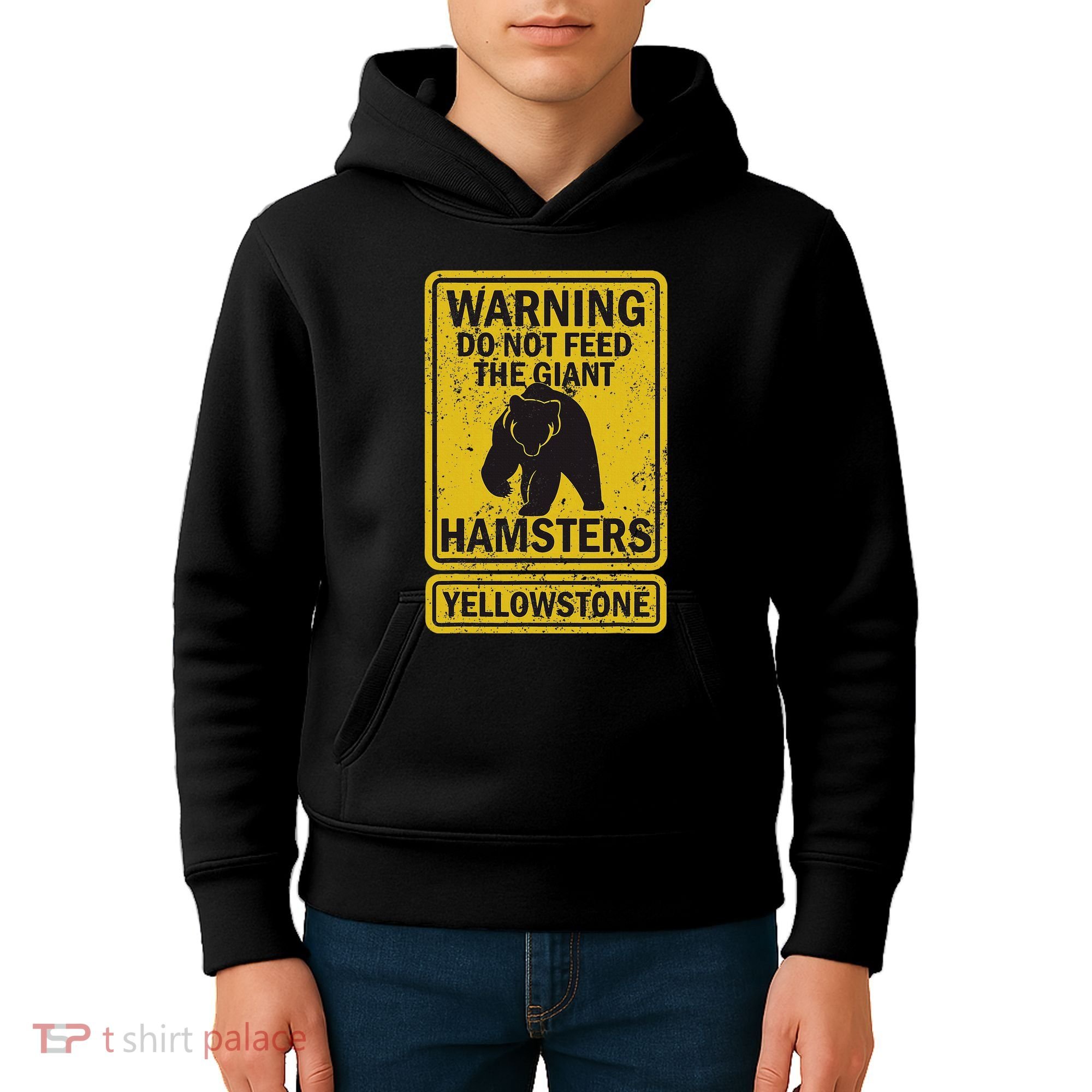 Yellowstone National Park Grizzly Brown Bear Souvenir Kids Hoodie