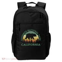 Yosemite National Park California Bear Nature Outdoors Retro Backpack thumb 0