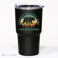 Yosemite National Park California Bear Nature Outdoors Retro Tumbler thumb 0