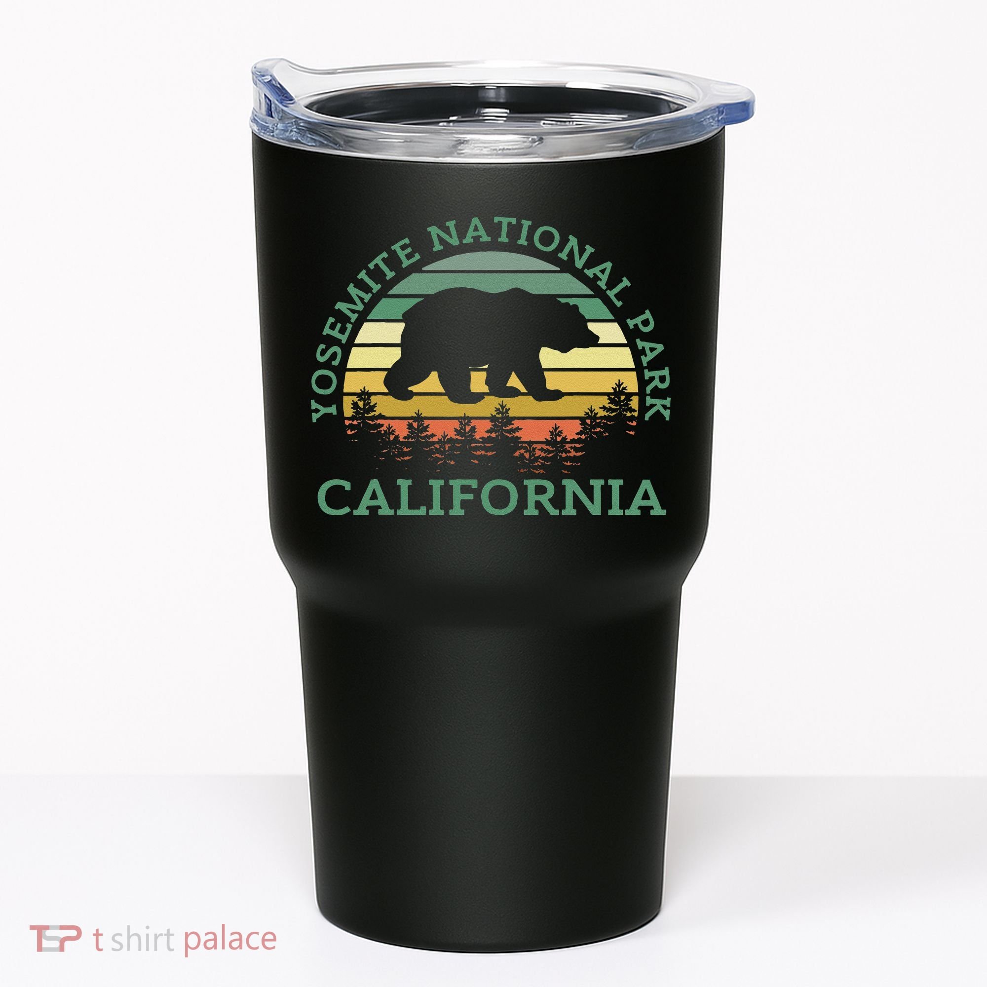 Yosemite National Park California Bear Nature Outdoors Retro Tumbler