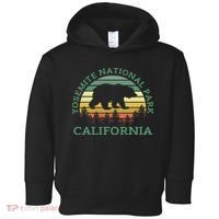 Yosemite National Park California Bear Nature Outdoors Retro Toddler Hoodie thumb 0