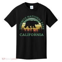 Yosemite National Park California Bear Nature Outdoors Retro Kids T-Shirt thumb 0