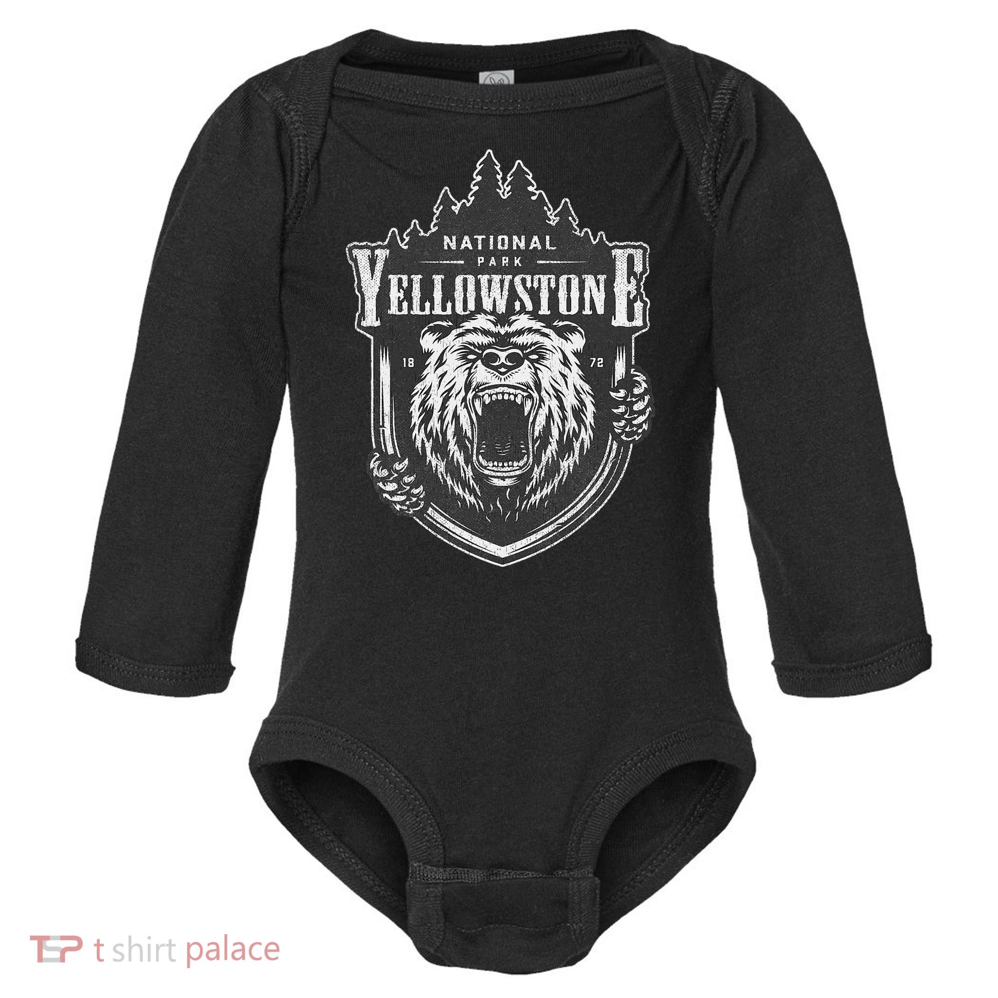 Yellowstone National Park Merchandise Yellowstone Souvenir Baby Long Sleeve Bodysuit