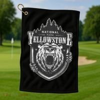 Yellowstone National Park Merchandise Yellowstone Souvenir Golf Towel thumb 1