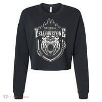 Yellowstone National Park Merchandise Yellowstone Souvenir Cropped Pullover Crew thumb 0