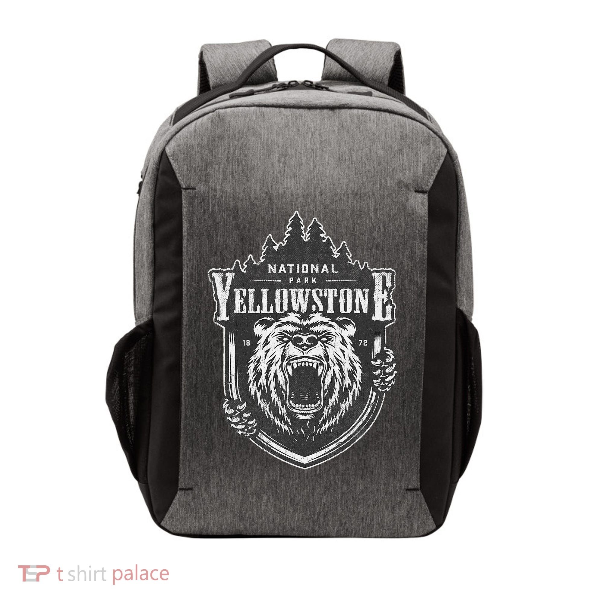 Yellowstone National Park Merchandise Yellowstone Souvenir Vector Backpack