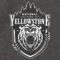 Yellowstone National Park Merchandise Yellowstone Souvenir Vector Backpack thumb 2