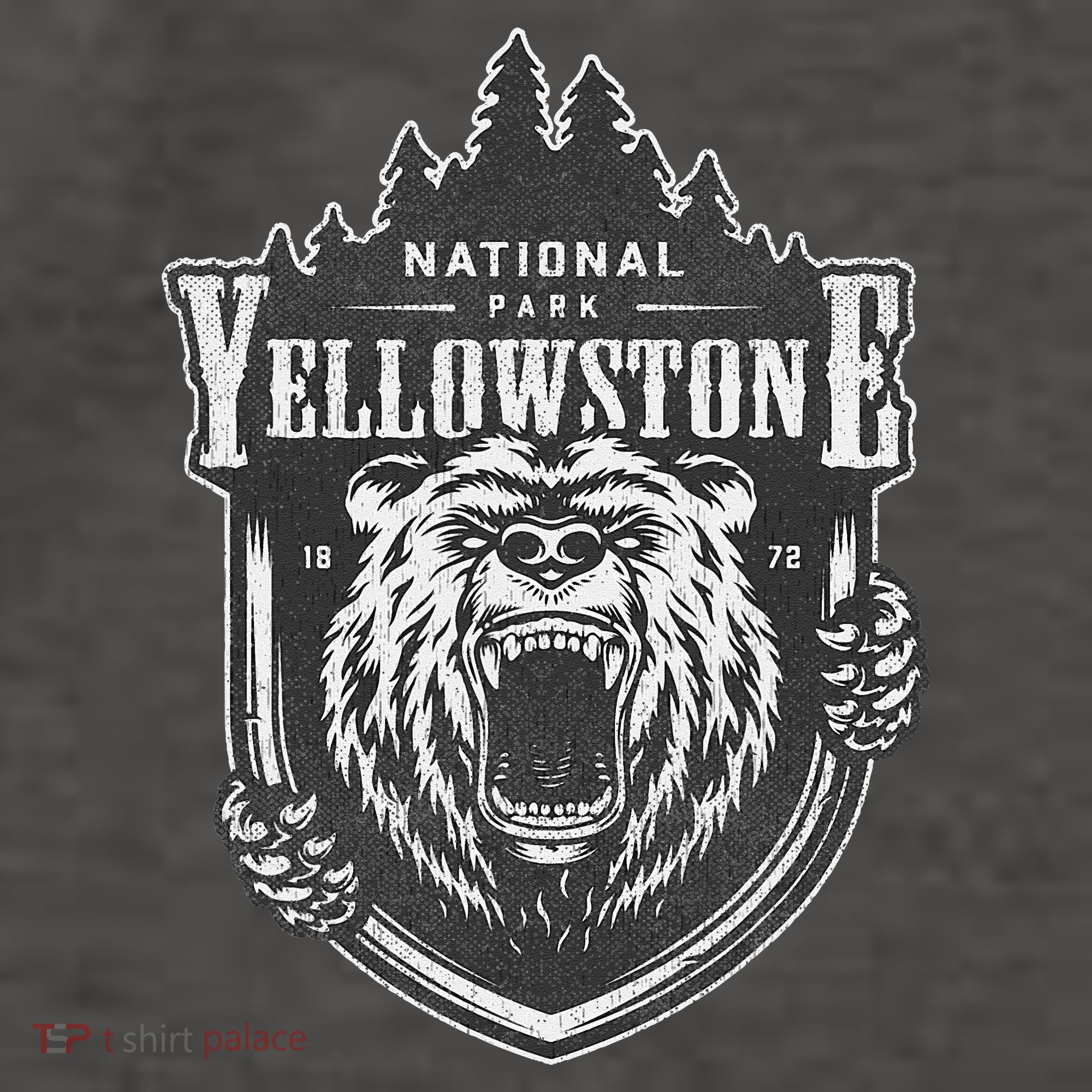 Yellowstone National Park Merchandise Yellowstone Souvenir Vector Backpack