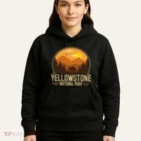Yellowstone National Park Adventure Retro Hiking Hoodie thumb 5