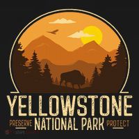 Yellowstone National Park Adventure Retro Hiking Sweatshirt thumb 3