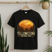 Yellowstone National Park Adventure Retro Hiking T-Shirt thumb 2