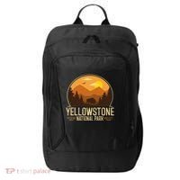 Yellowstone National Park Adventure Retro Hiking City Backpack thumb 0