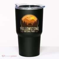 Yellowstone National Park Adventure Retro Hiking Tumbler thumb 0