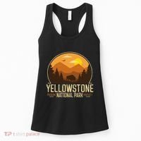 Yellowstone National Park Adventure Retro Hiking Women's Tank Top thumb 0