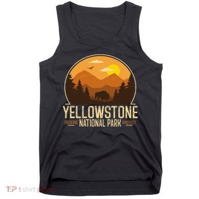 Yellowstone National Park Adventure Retro Hiking Tank Top