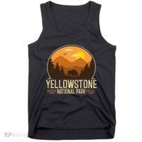 Yellowstone National Park Adventure Retro Hiking Tank Top thumb 0