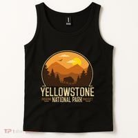Yellowstone National Park Adventure Retro Hiking Tank Top thumb 2