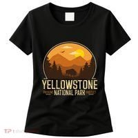 Yellowstone National Park Adventure Retro Hiking Women's T-Shirt thumb 0