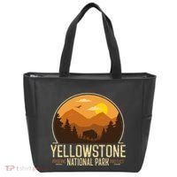 Yellowstone National Park Adventure Retro Hiking Tote Bag thumb 0