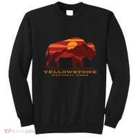 Yellowstone National Park Wyoming Buffalo Bison Sunset Sweatshirt thumb 0