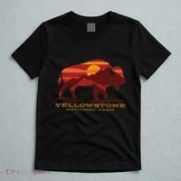 Yellowstone National Park Wyoming Buffalo Bison Sunset T-Shirt thumb 5