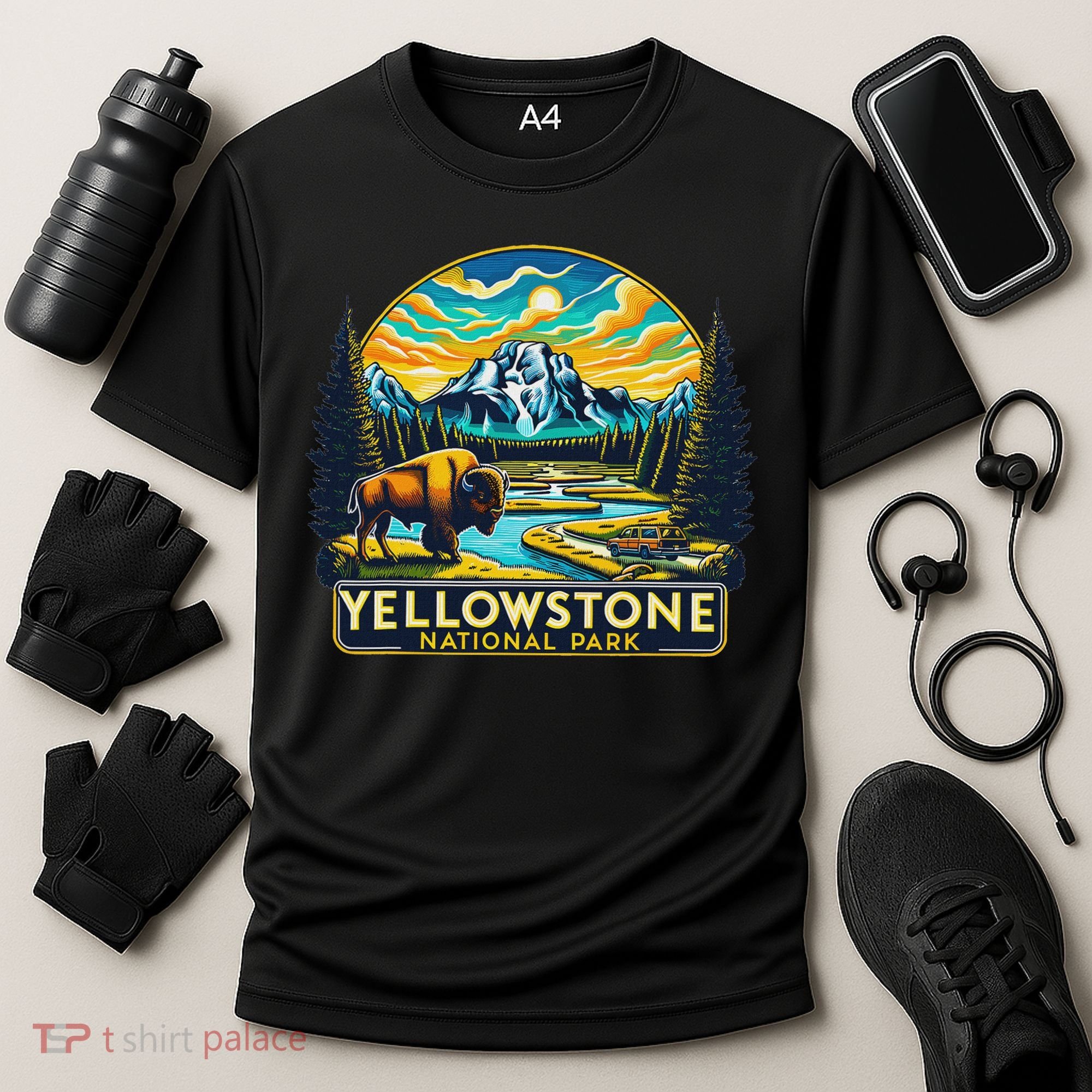 Yellowstone National Park Cooling Performance Crew T-Shirt