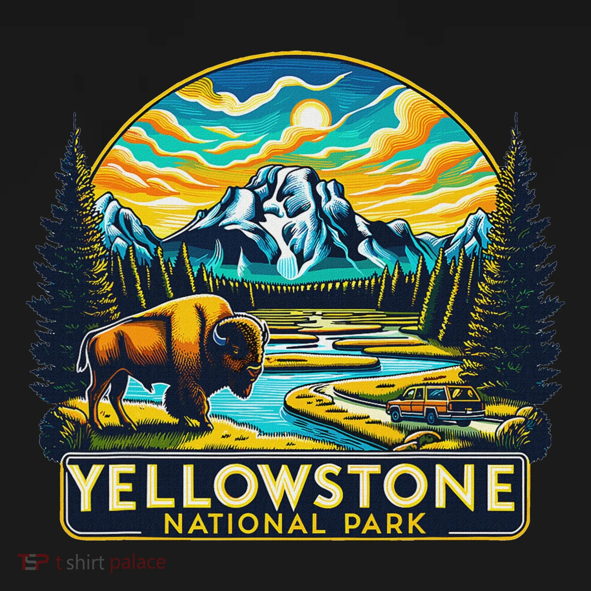 Yellowstone National Park Toddler Hoodie