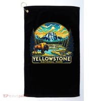 Yellowstone National Park Golf Towel thumb 0