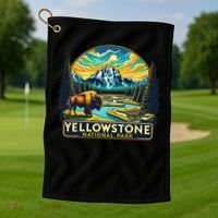 Yellowstone National Park Golf Towel thumb 1