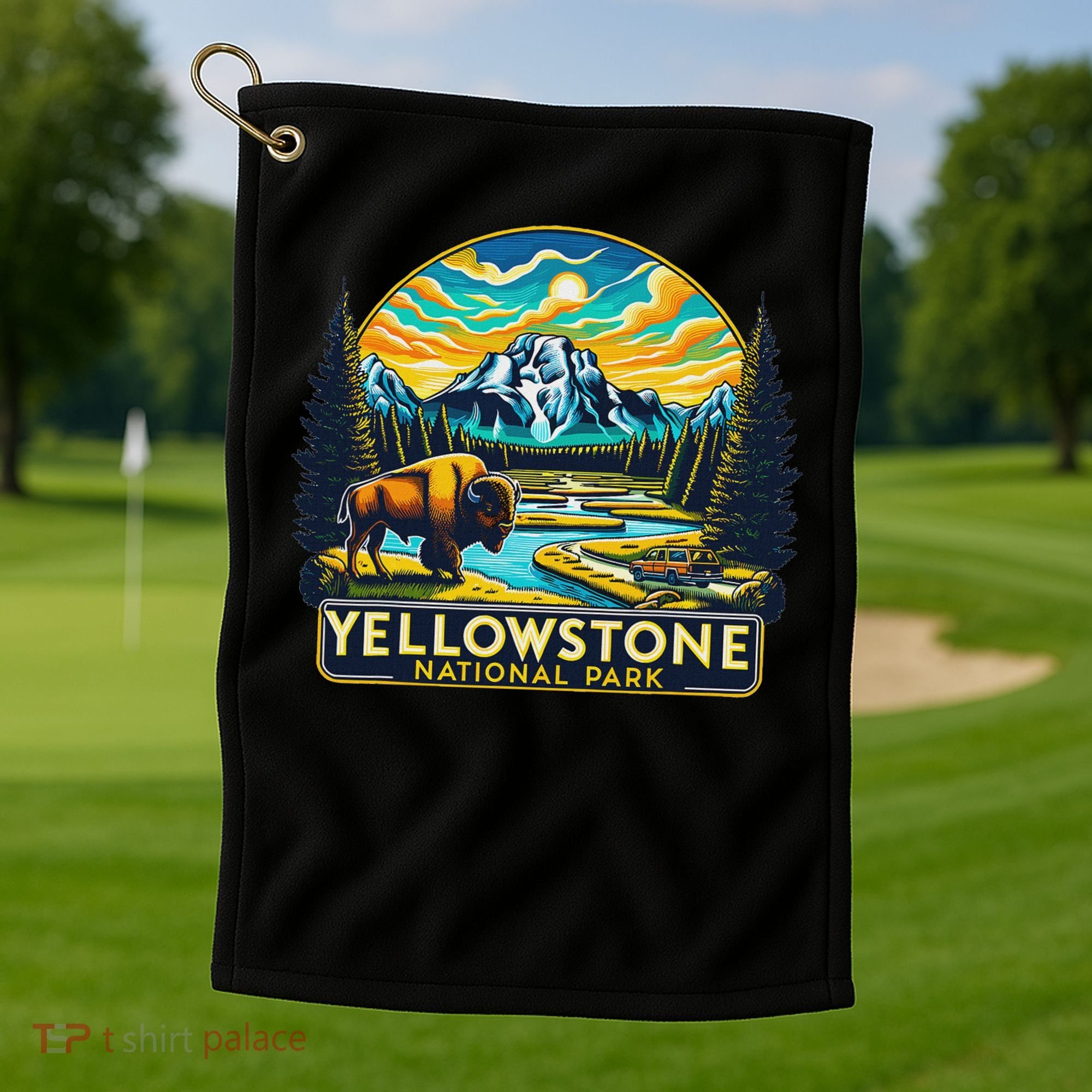 Yellowstone National Park Golf Towel
