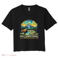 Yellowstone National Park Women's Crop Top Tee thumb 0