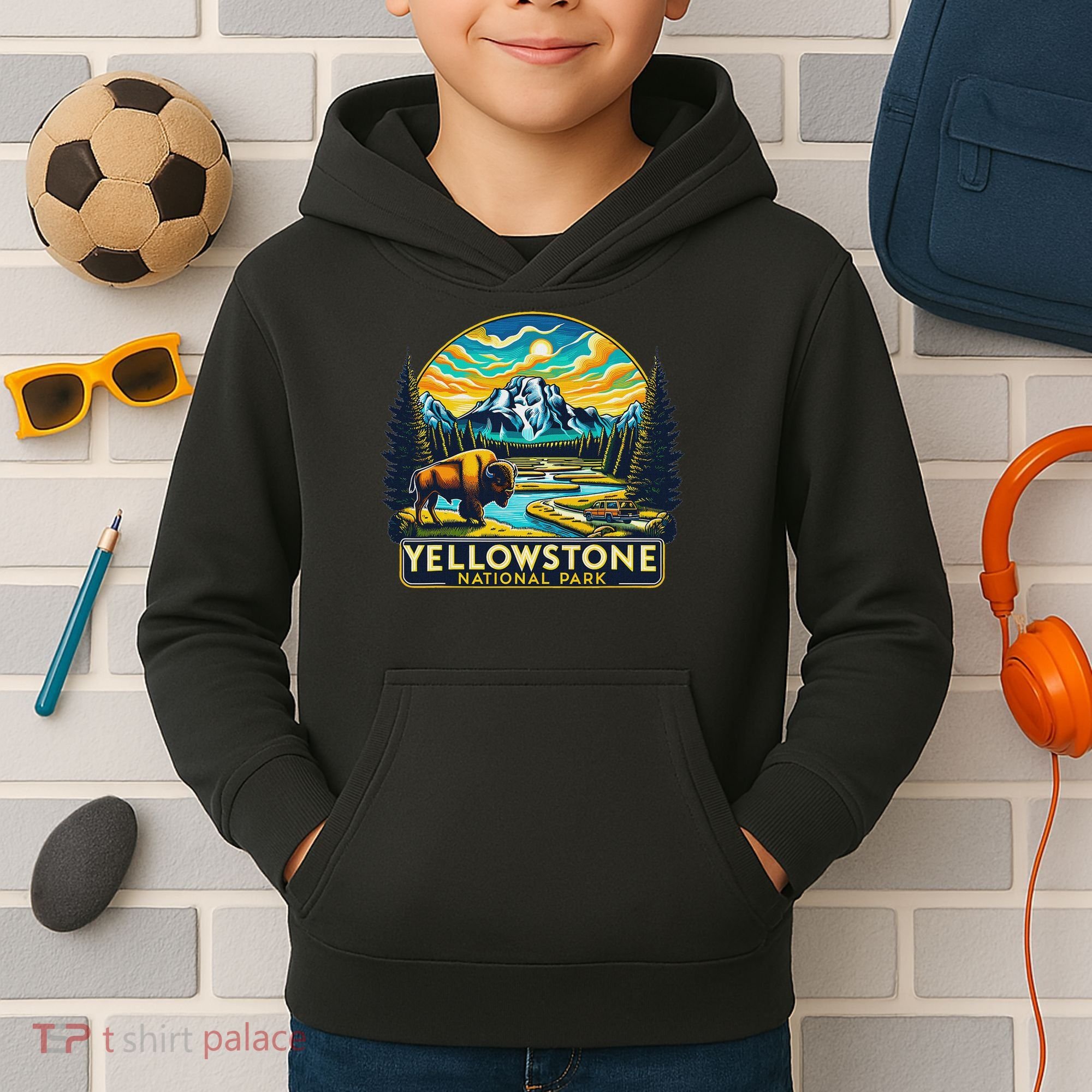 Yellowstone National Park Kids Hoodie