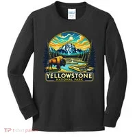 Yellowstone National Park Kids Long Sleeve Shirt thumb 0