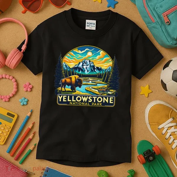 Yellowstone National Park Kids T-Shirt