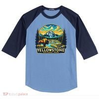 Yellowstone National Park Raglan Baseball Sleeve Shirt thumb 0
